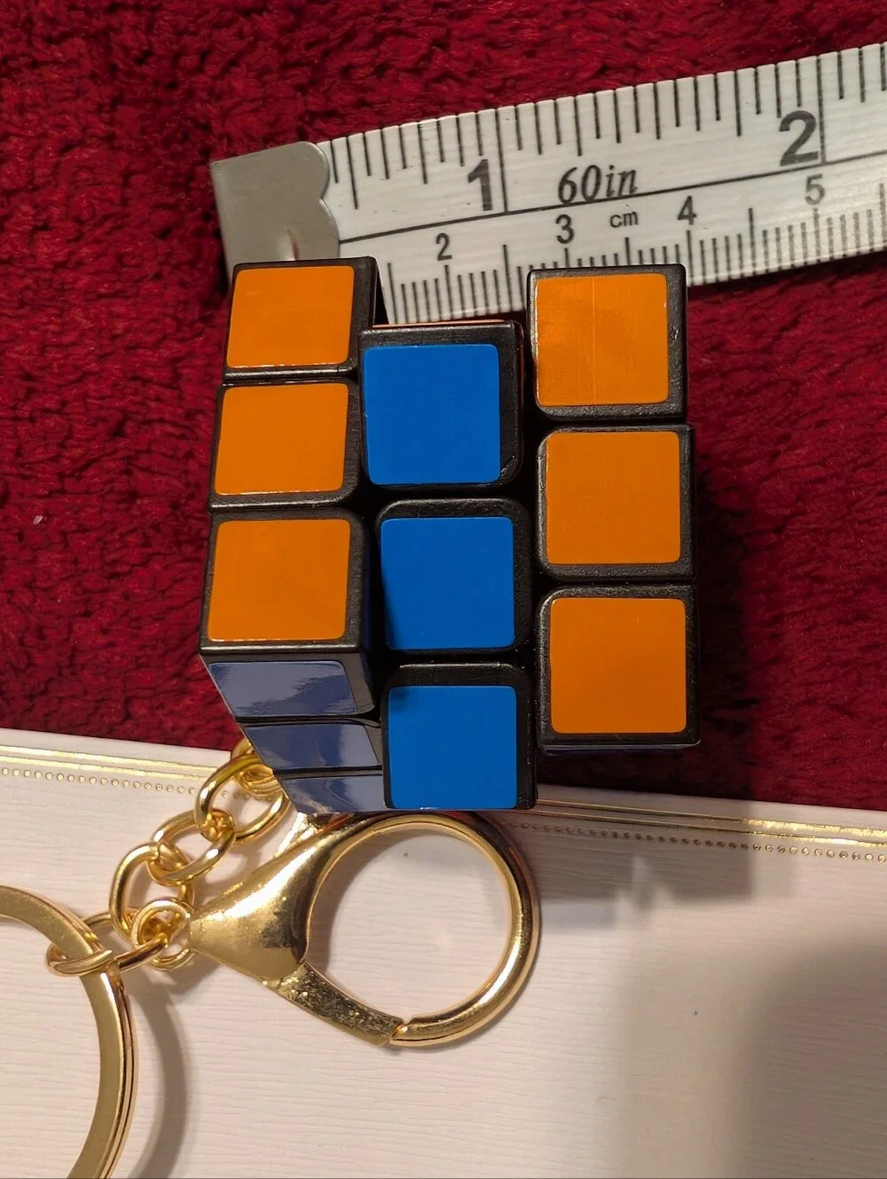 New Rubik's Cube  Bag Charm/Keychain